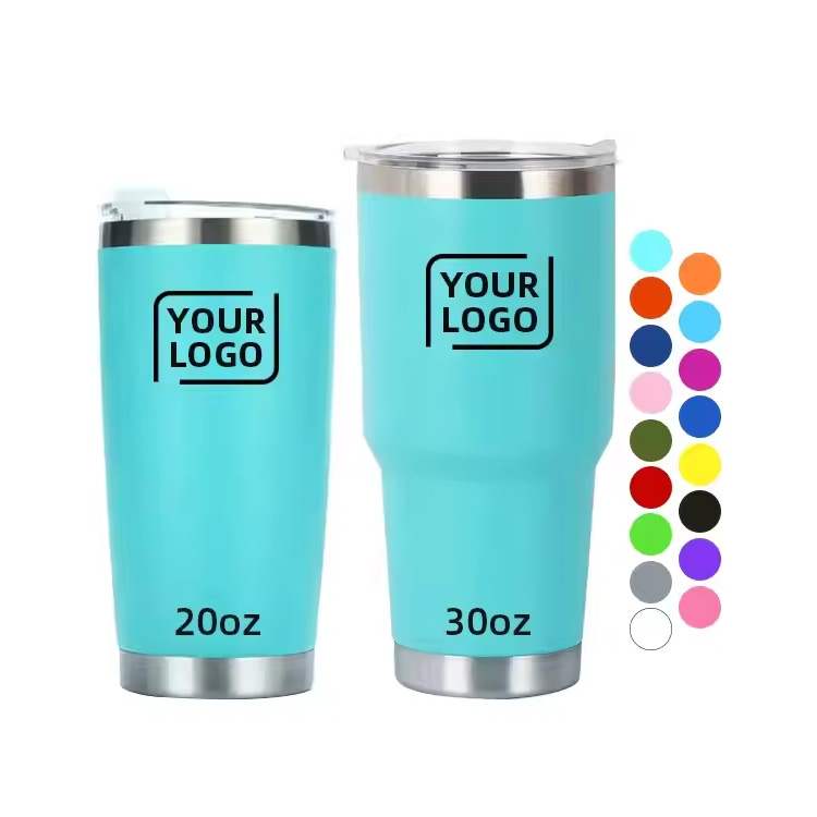20 oz 30oz dubbele muur vacuüm geïsoleerde reiskoffie mok