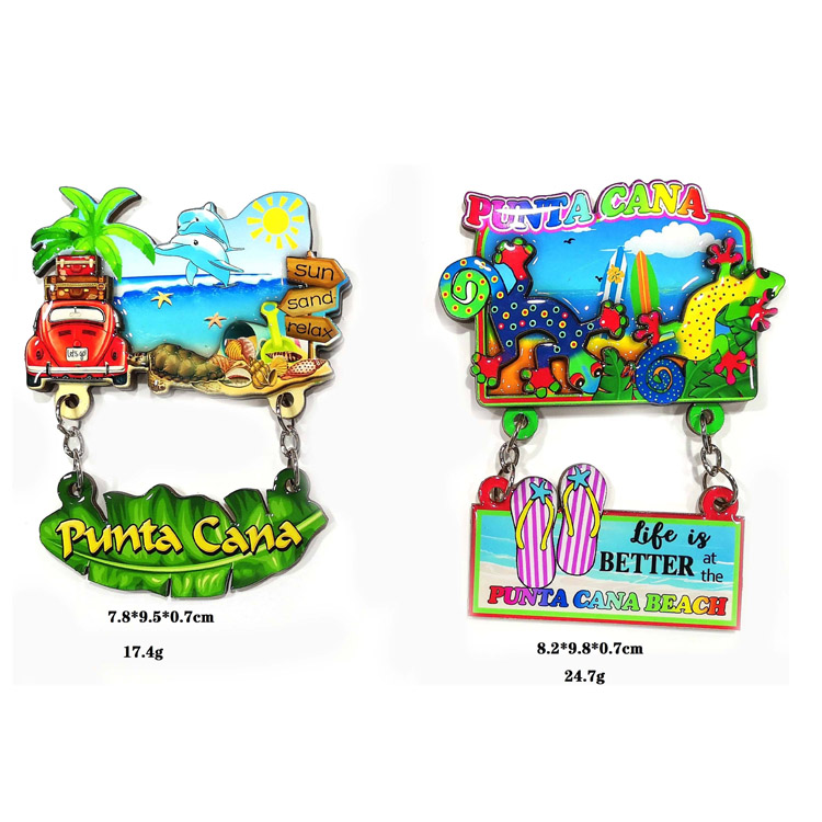 3D aanpasbare mediterrane design souvenir koelkastmagneet