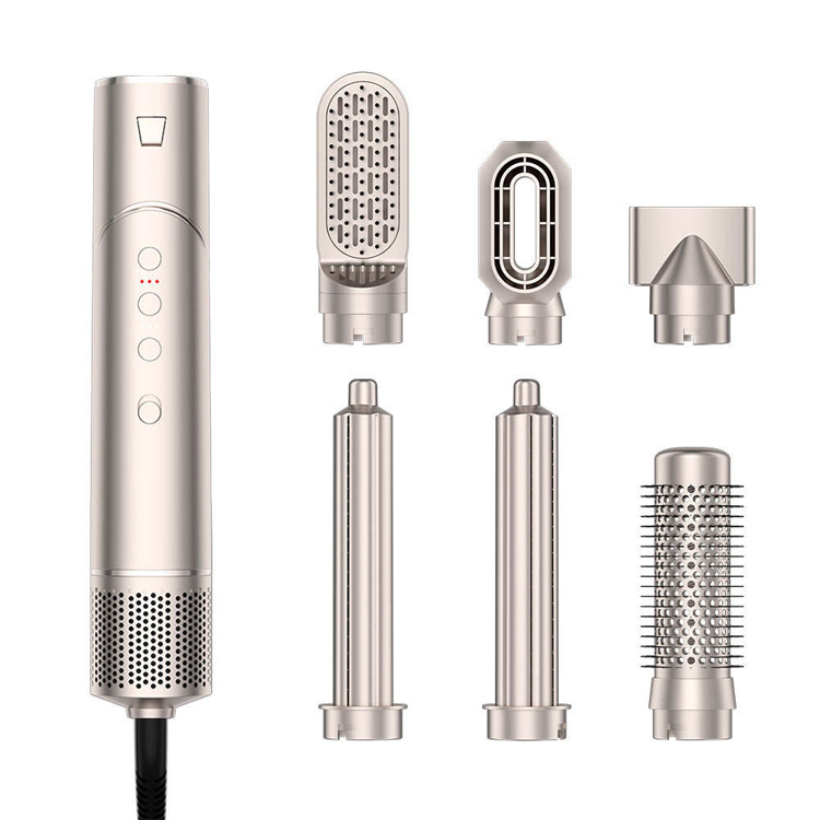 6 in 1 hete luchtkam vouwen multifunctionele ionen haarstyler