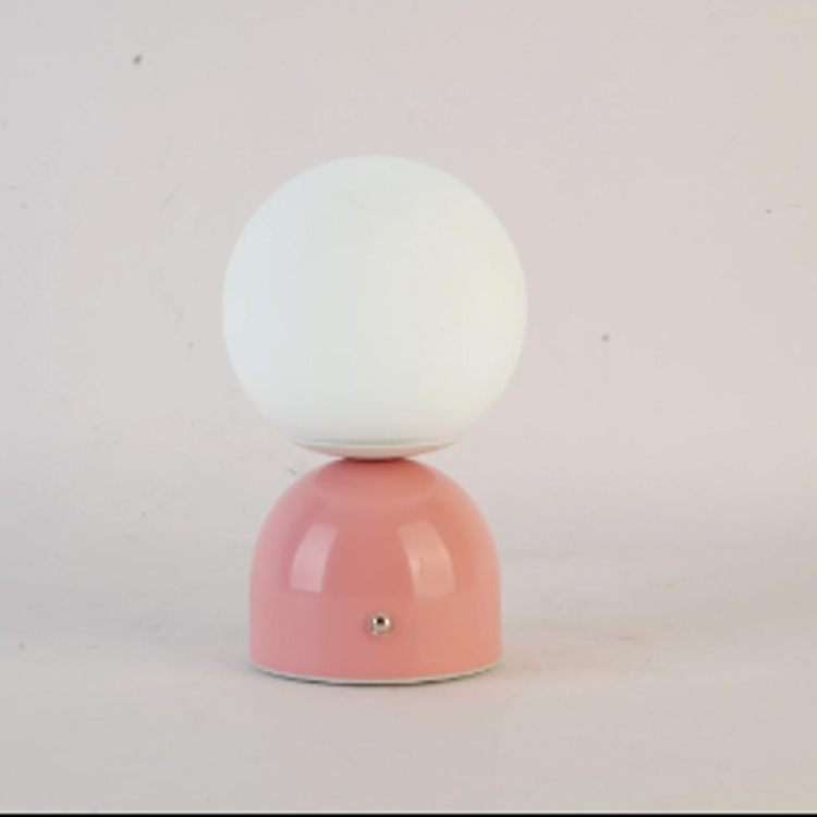 Batterij opladen Draagbare LED vleesroze kleur bureaulamp