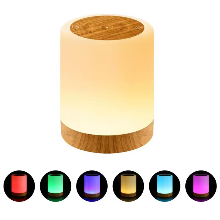 Slaapkamer Touch draagbare oplaadbare LED RGB-tafellamp