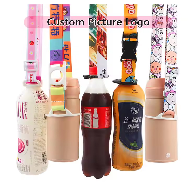 Cartoon Kinderen Outdoor Banden waterfles lanyard houder
