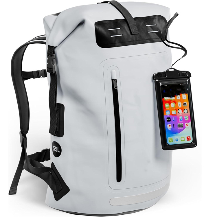 Aangepaste outdoor heavy-duty droge tas met rolsluiting