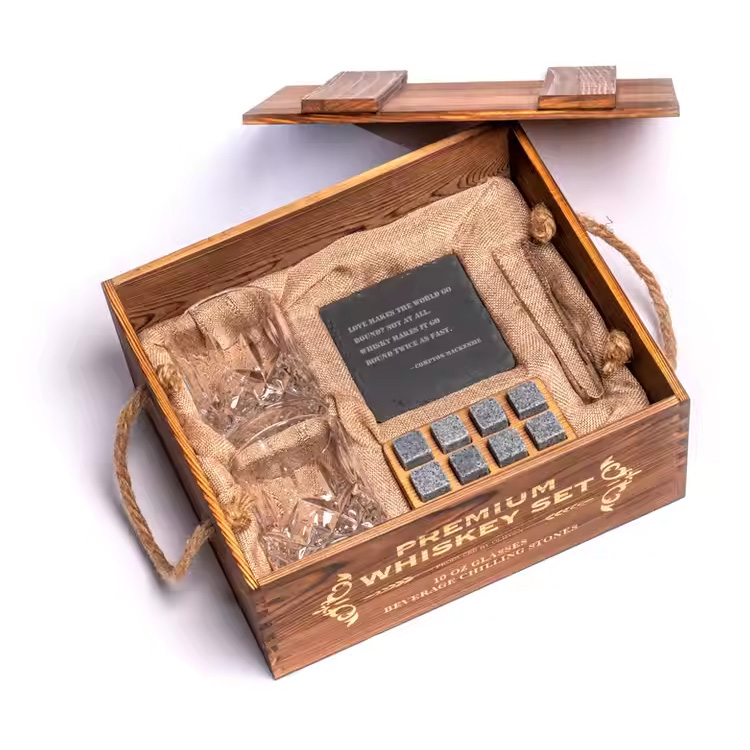 Aangepaste whisky set verjaardagsbedrijf promotie geschenken