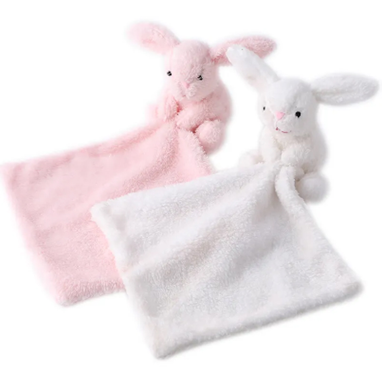 Schattige pluche konijnenpop speelgoed baby fopspeen kunny kalmerende handdoek