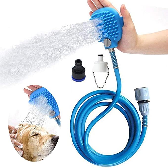 Easy Wash Brush Pet Bathing Tool Hondendouchesproeier