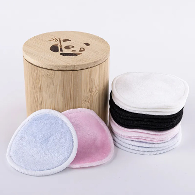 Milieuvriendelijke bamboe herbruikbare make-up remover pads
