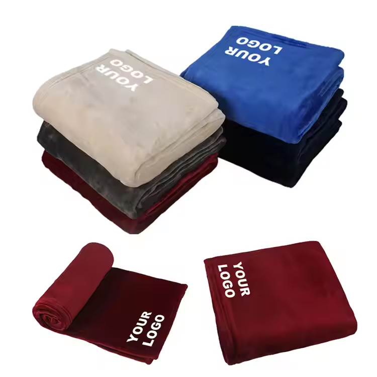 Milieuvriendelijke promotionele pluizige pluizige koraal fleece deken
