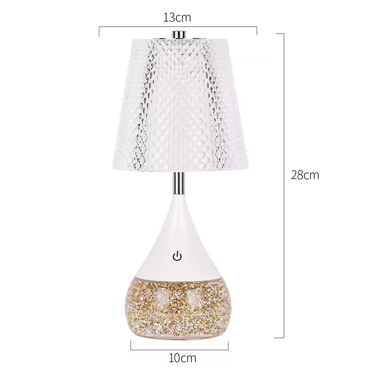 Prachtige stijl nachtlampje RGB glitter fles kubus bureaulamp