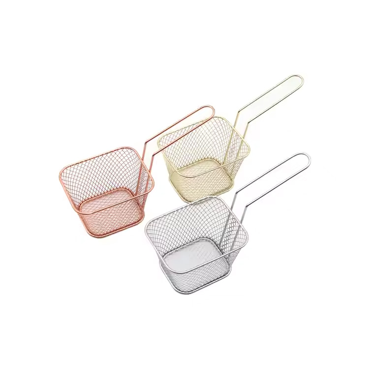 Fries friet chips mand roestvrijstalen keukenaccessoire