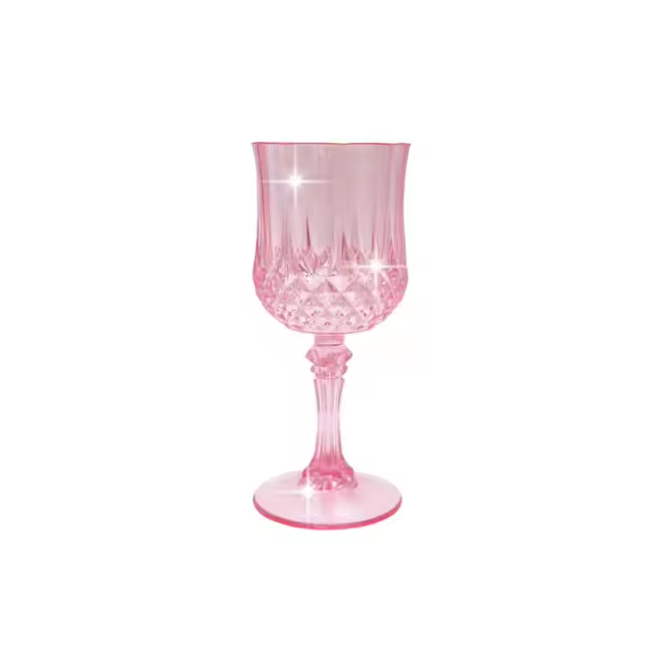 Grand Event Party Supplies roze vintage plastic bekers