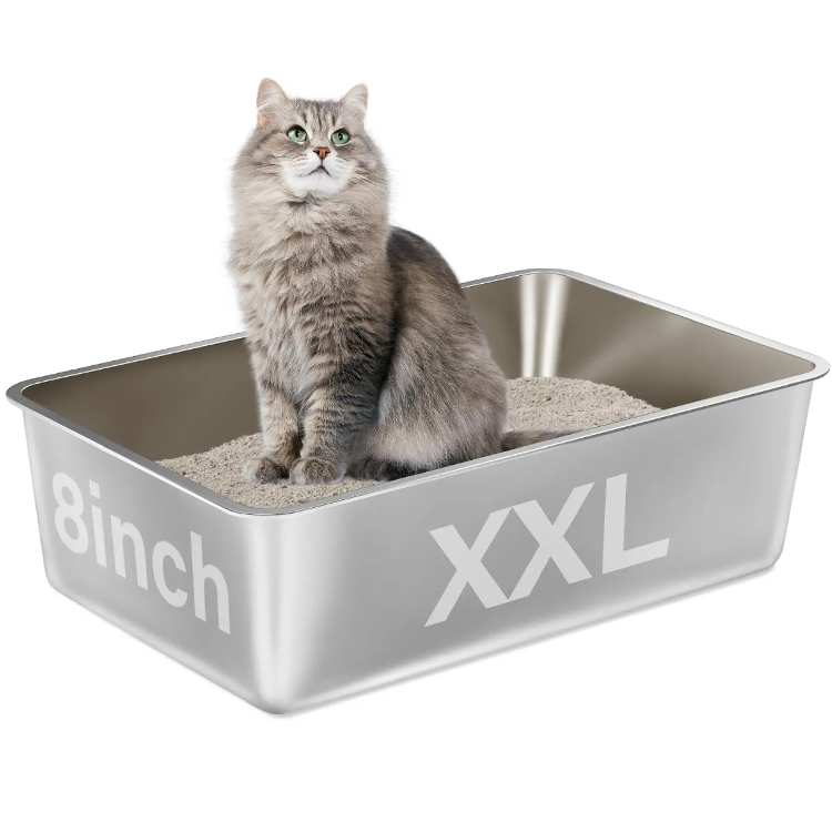 Hoogzijdige niet -stok glad oppervlak katten kattenbak