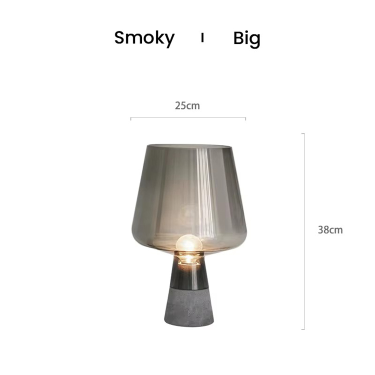 Hot-selling Cement industriële rokerige paddestoel tafellamp