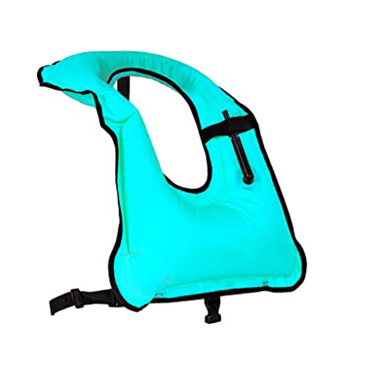 Opblaasbaar veiligheidsvest Draagbaar zwemleven Snorkelvest