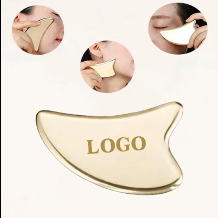 Jade Facial Massager Hartvormige massage Face Gua Sha Sha Sha