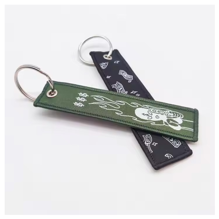 Key Chain Sublimation Fabric anime borduurwerksleuteltags