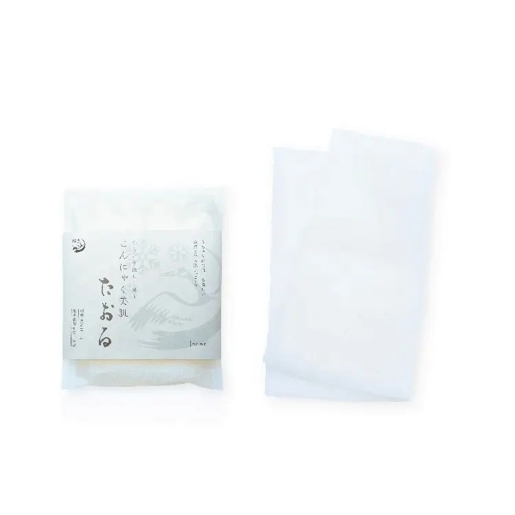 Made in Japan Natural Body Washing Natural Konjac handdoek