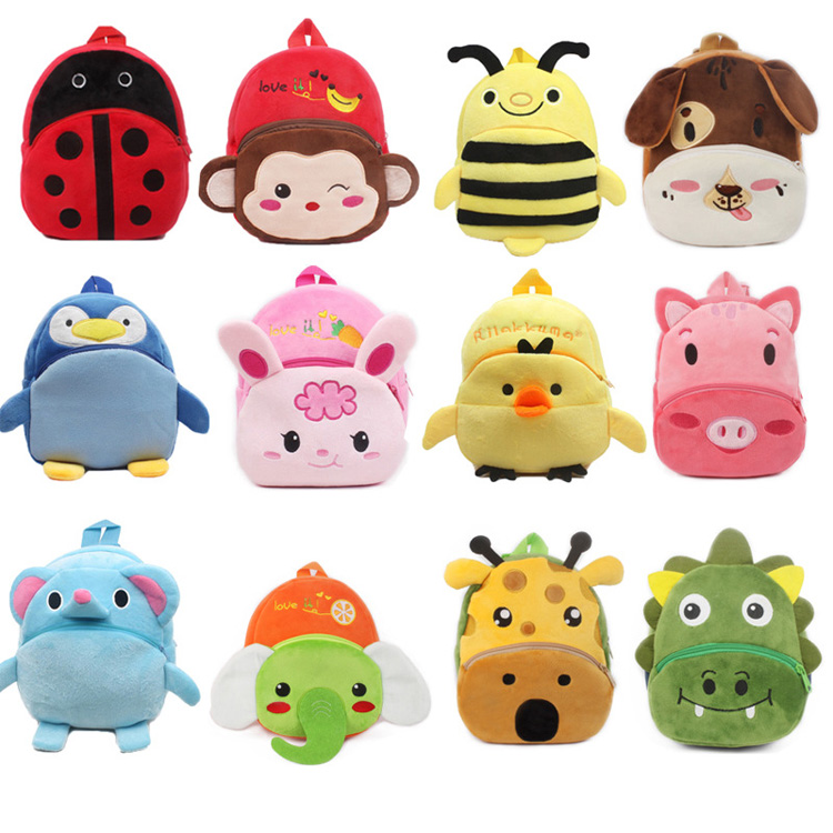 Mini Leuke Lichtgewicht Cartoon Animal Kids Pluche Rugzak