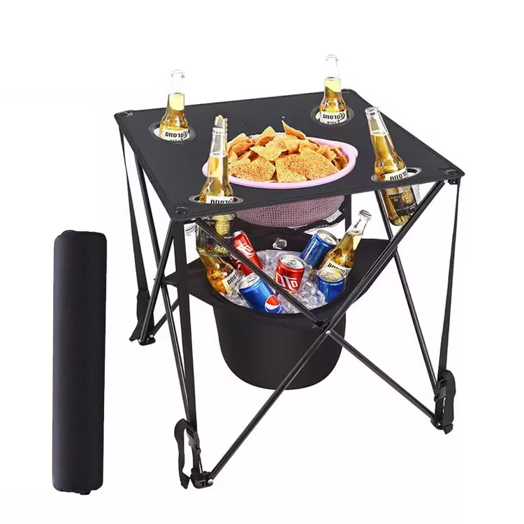 Moderne draagbare ijzeren klaptafel voor buitenbar