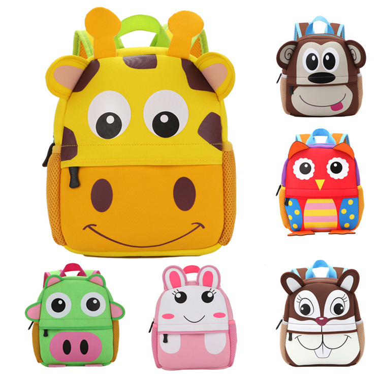 Neopreen Schooltassen Kleuterschool Kinderen Cartoon Rugzak