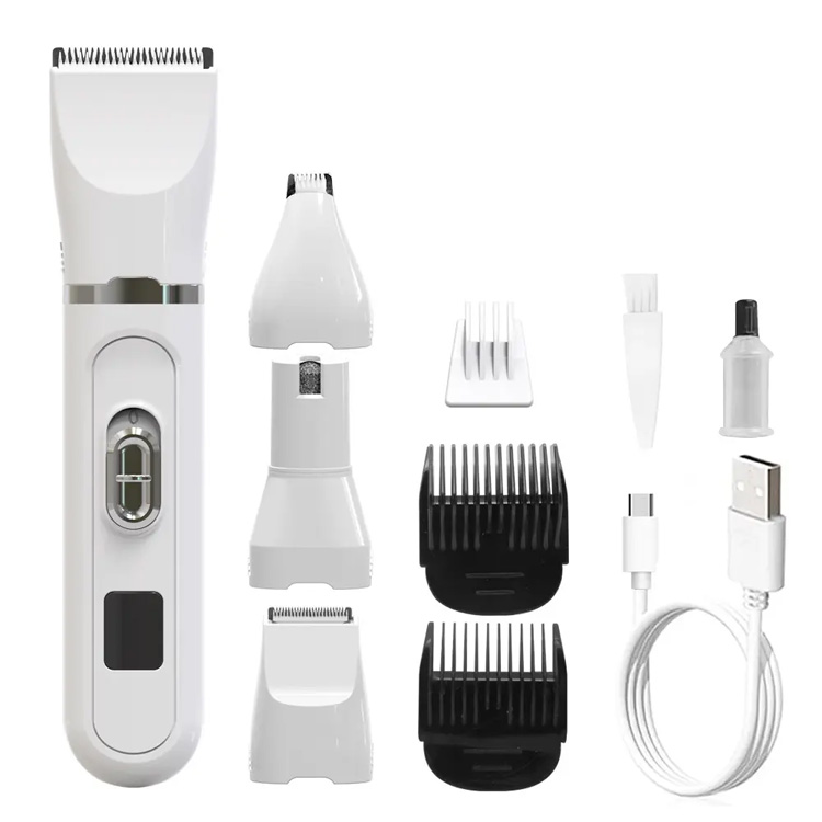 NIEUW 4 IN 1 verzorgingskit Laaggeluid Haar Trimmer Dog Shaver