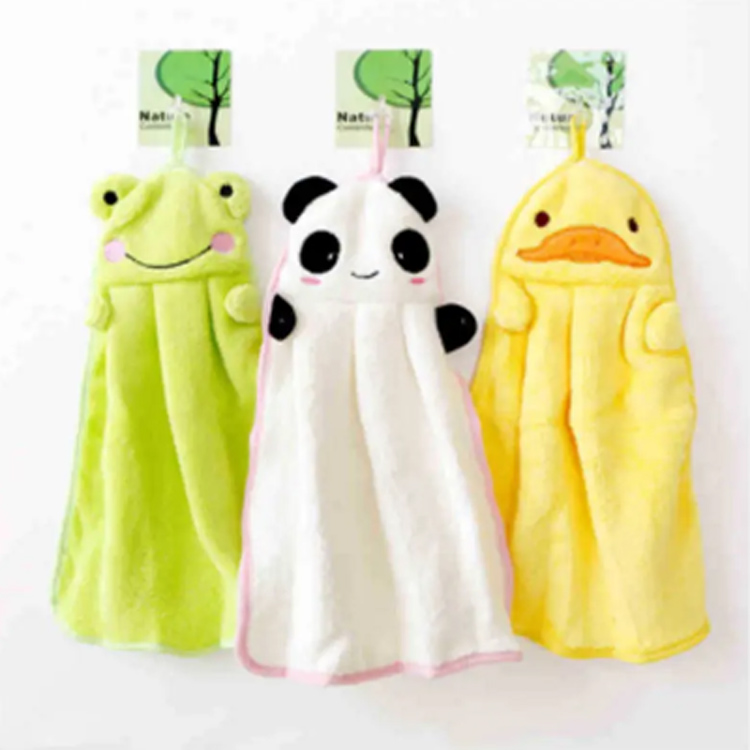 Nieuw baby vierkant pluche badbad baby handhanghangdoek