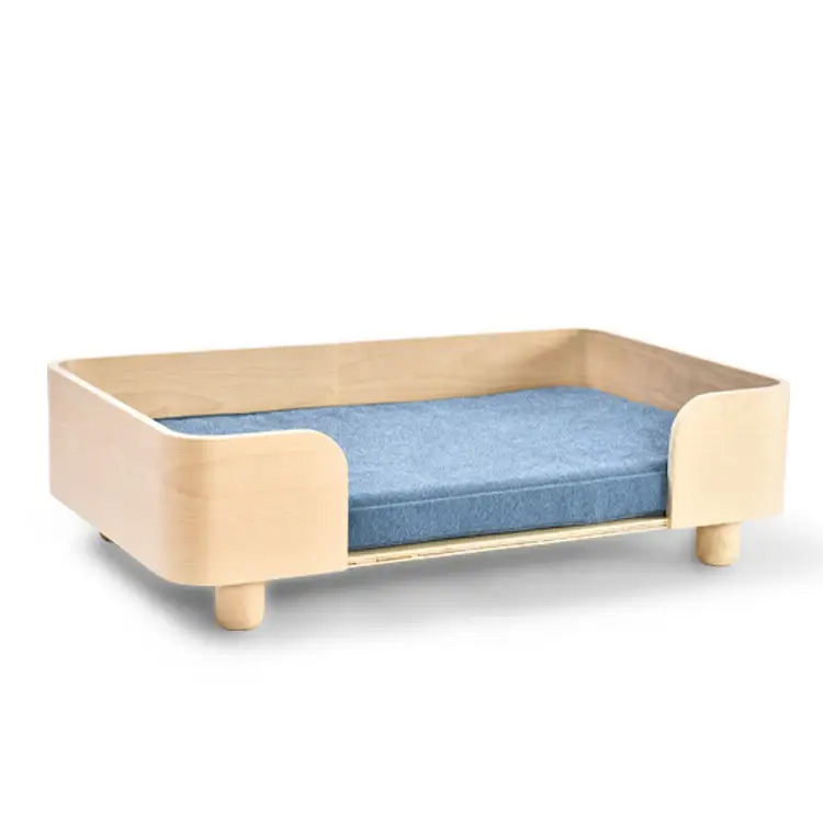 Nieuw ontwerp Modern Pet Furniture HOUTEN KRAME HOND SOFA BED