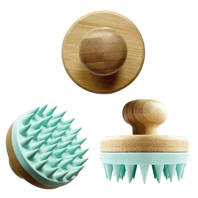 Nieuwe siliconen shampoo borstel home reinigingshaalborstel