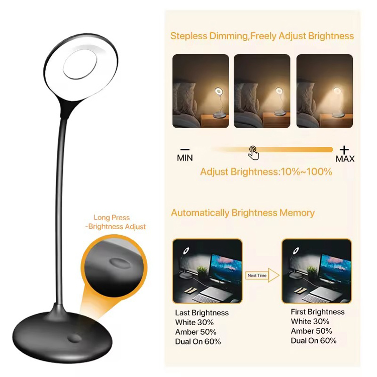 Scandinavische moderne verstelbare LED-bureau eenvoudige tafellamp