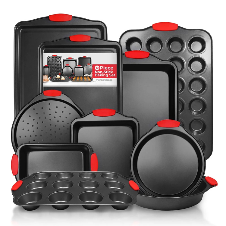 Oven bakware non-stick koolstofstaal 10 stks bakware set