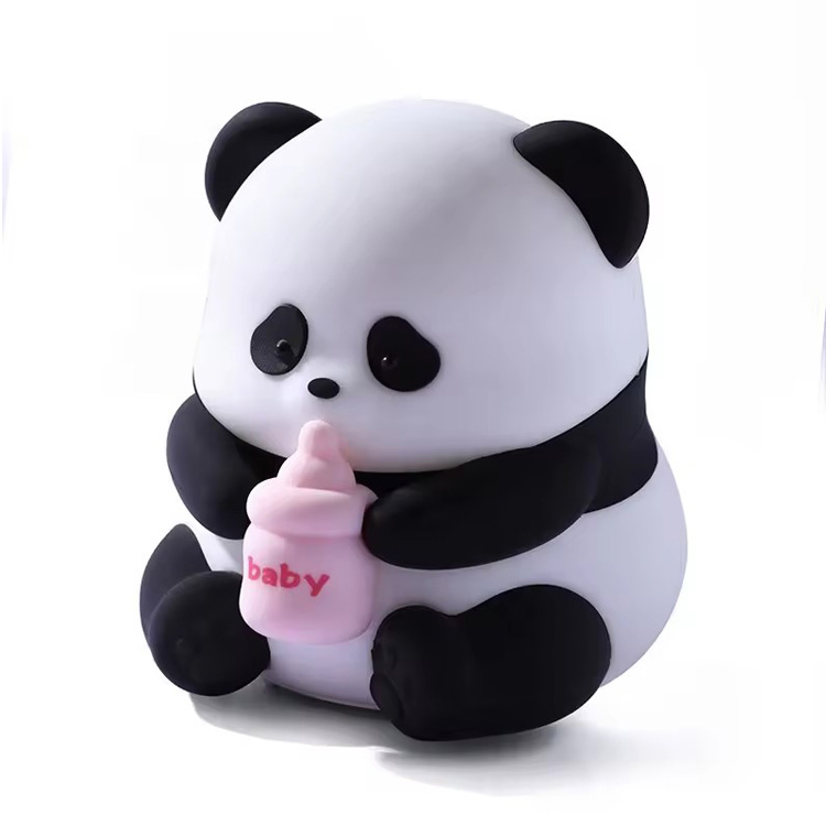 Panda Baby Nachtlampjes Schattige dieren siliconen bureaulamp