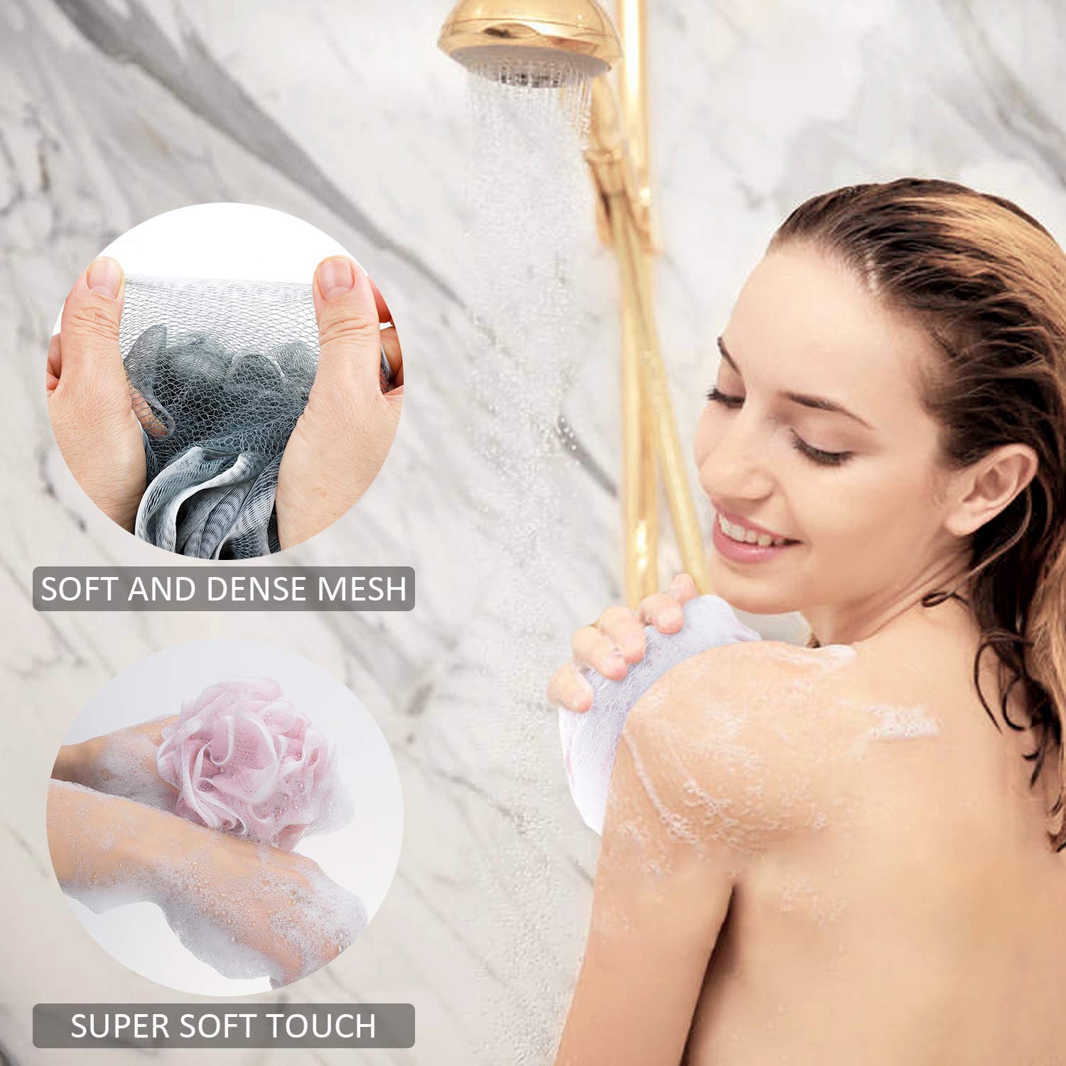 Perfect Mesh Body Scrubber Douche Spons Loofahs
