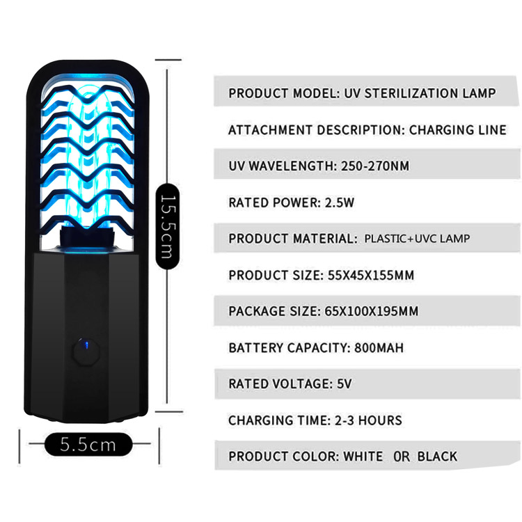 Draagbare UV-lamp desinfectie sterilisator