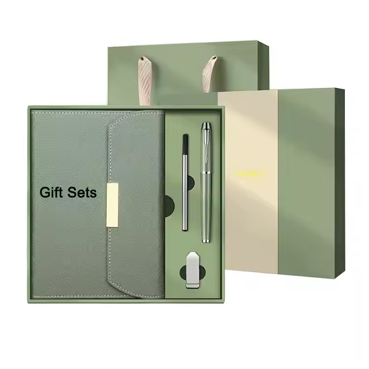 Premium promotionele zakelijke geschenk set 4 in 1 notebookpen