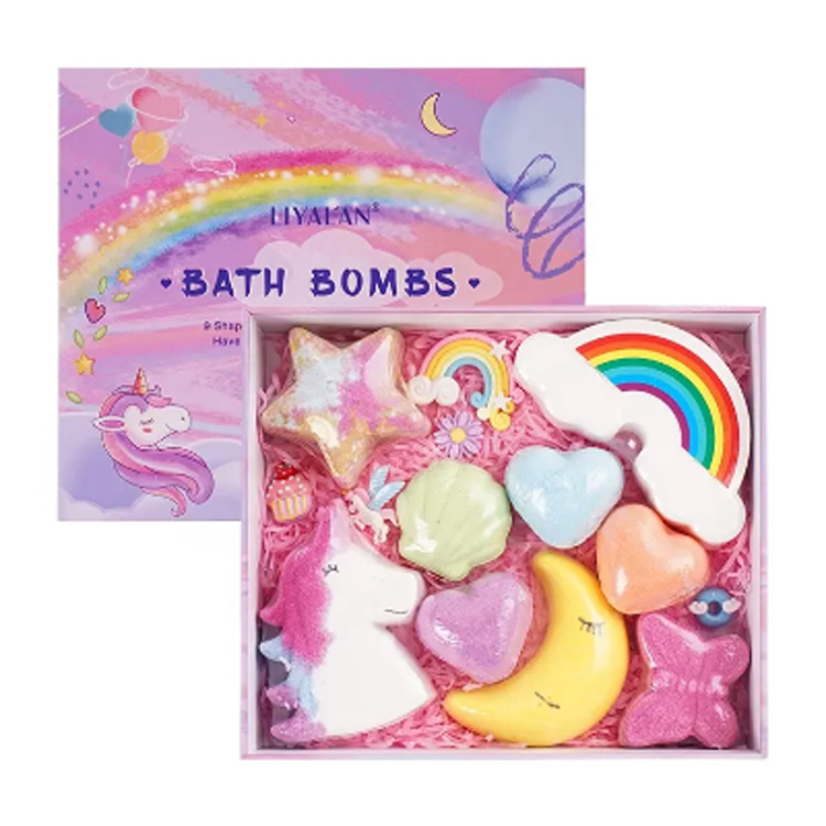 Private Label Luxe Vegan Rainbow Cloud Organic Bath Bomb