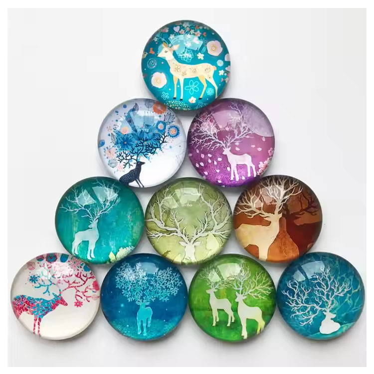 Rubber Sticker Fairy Herten Art Relatiegeschenk Koelkastmagneet