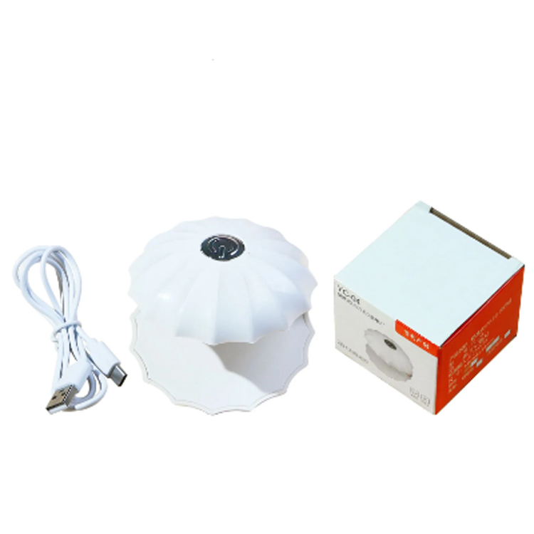 Zeeschil vorm nagelgel droger machine snel drooglamp