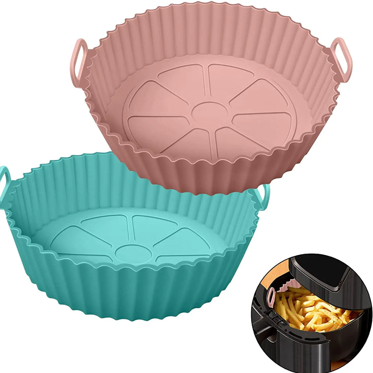 Silicone Pot Round Tray Siliconen Liners Luchtfriteuse Accessoires