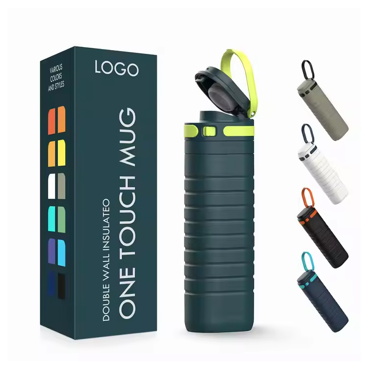 Touch Lid 500 ml roestvrijstalen vacuüm geïsoleerde reismok