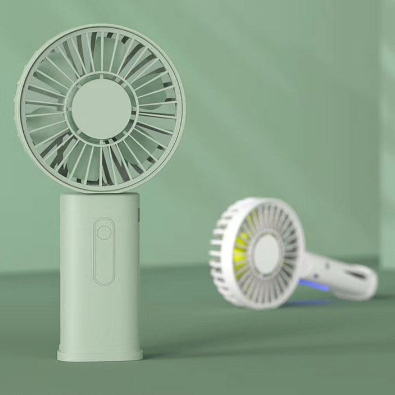 Verticale miniventilator met telefoonhouder en clip