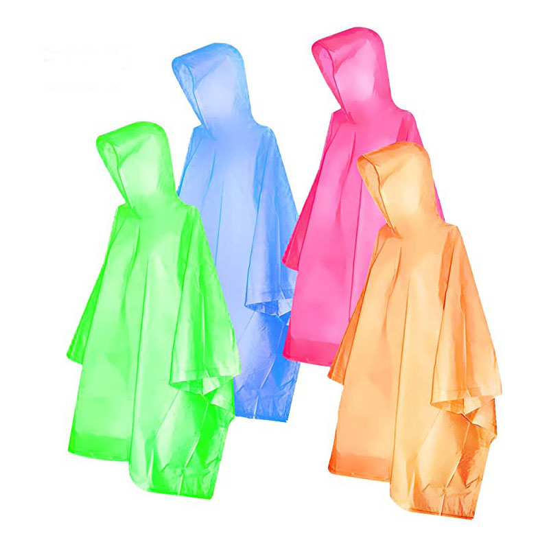 Waterdichte wegwerp regenjas Poncho