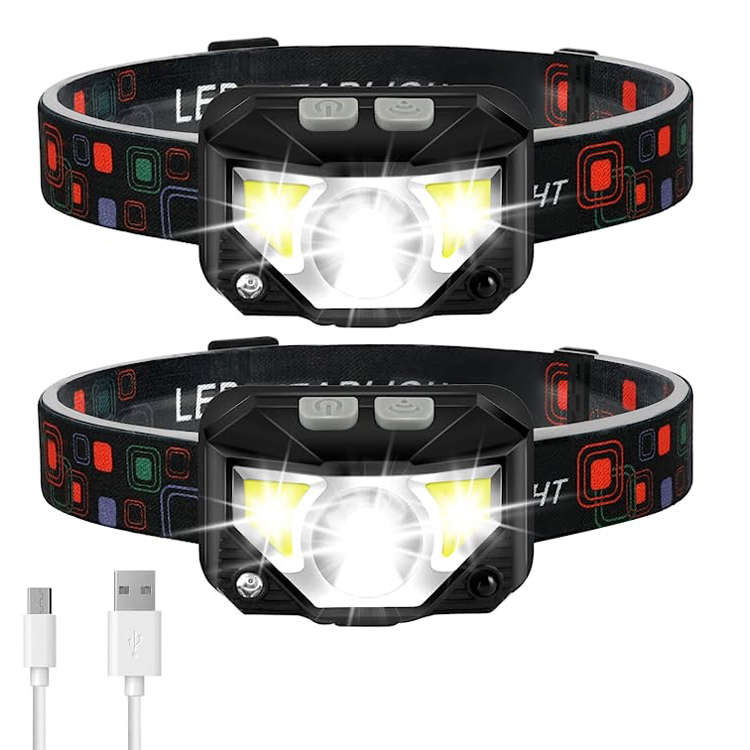 Waterdichte bewegingssensor Ultralichte LED oplaadbare koplamp