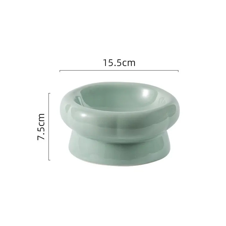 Groothandel keramische huisdierenkom Pet Neck Protect Bowl