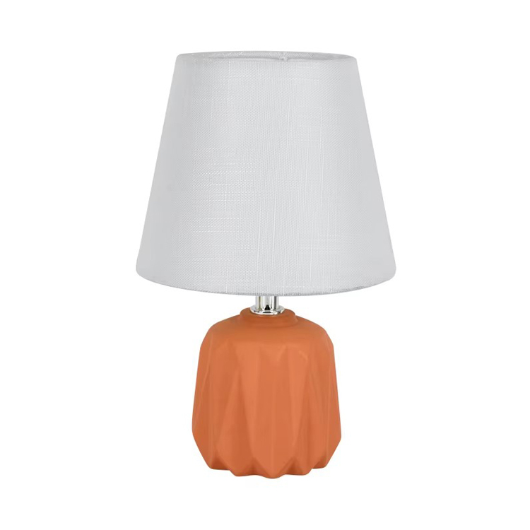 Groothandel modern design keramische voet oranje tafellamp